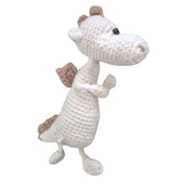 Tiny Dino White - Keychain
