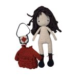 Aliya baba - horgolt öltöztethető játék