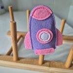 Űrhajó Ujjbáb - filc játék