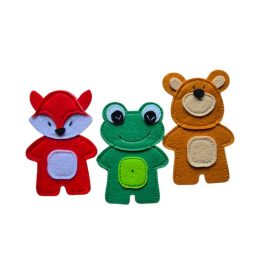 Ujjbáb készlet - 3 darabos - filc játék