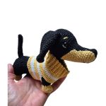 Dachshund Black - Crochet toy
