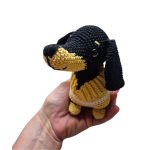 Dachshund Black - Crochet toy