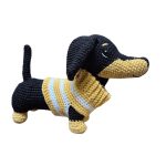 Dachshund Black - Crochet toy