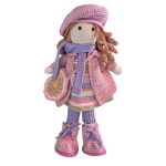 Ida baba - horgolt öltöztethető játék - pink