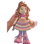 Ida baba - horgolt öltöztethető játék - pink