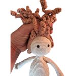 Ida baba - horgolt öltöztethető játék - pink