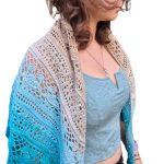 Horgolt Kendő - Lily - színátmenetes