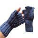 NavyKnitt - Fingerless Knitted Gloves