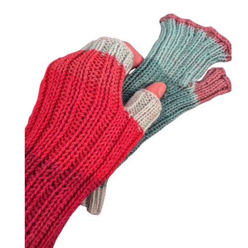 ScarletKnit - Fingerless Knitted Gloves