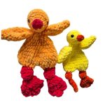 Sunny's - Plush crochet little chick and mama chick sleeping buddies