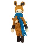 Kangaroo Mother and Baby Kangaroo - Crochet toy