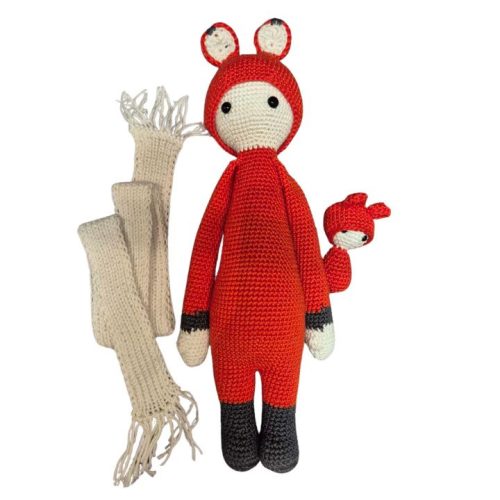 Fox Mother and Fox Baby - Crochet Toy