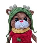 Marco, a kicsi szarvas - Horgolt öltöztethető szarvasbébi