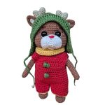 Marco, a kicsi szarvas - Horgolt öltöztethető szarvasbébi