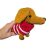 Dachshund- Crochet toy - red-white