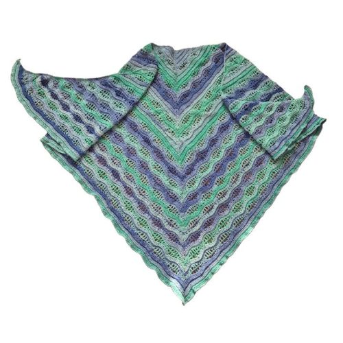 Horgolt Kendő - Meadow - színátmenetes