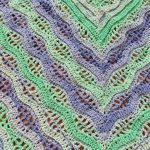 Horgolt Kendő - Meadow - színátmenetes