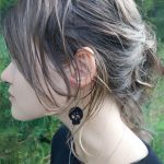 Jack - Crochet skull earrings - small