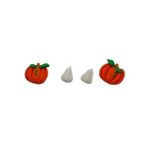 Pumpkins Earrings - 2 pairs