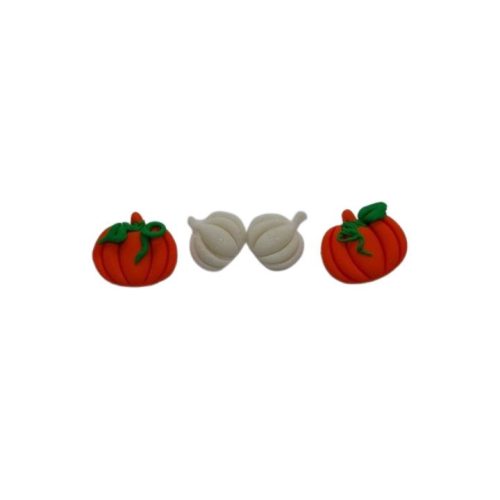 Pumpkins Earrings - 2 pairs