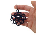 Rose - Tatted Big Rose Earring - multiple colors available