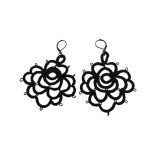 Rose - Tatted Big Rose Earring - multiple colors available