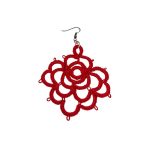 Rose - Tatted Big Rose Earring - multiple colors available