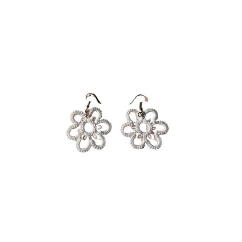 Daisy - Tatted Flower Earring - Small