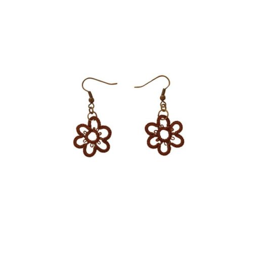 Daisy - Tatted Flower Earring - Small