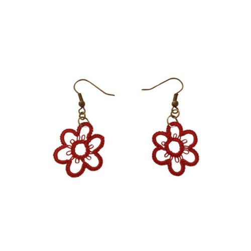 Daisy - Tatted Flower Earring - Small