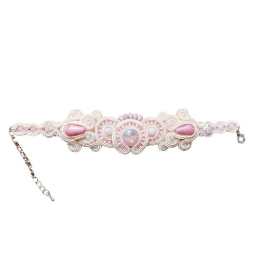 Bee Soutache Bracelet - Pink