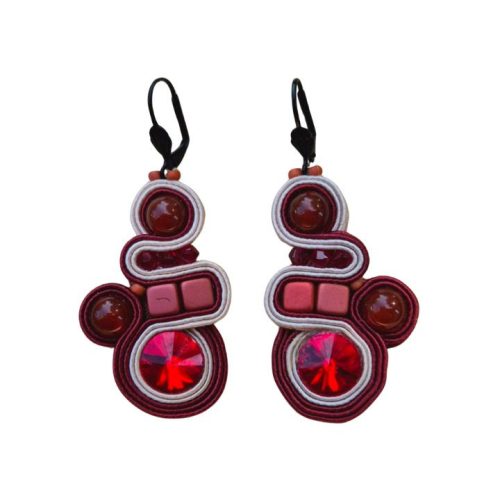 Poppies - Soutache earrings