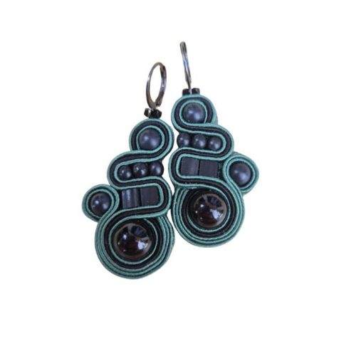 Marigold Velvet - Soutache earrings