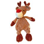 Rudolf a Szarvas - Plüss horgolt nagy szarvas alvótárs