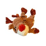 Rudolf a Szarvas - Plüss horgolt nagy szarvas alvótárs