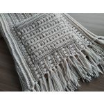 Zsebes sál angol nyelvű horgolás minta - Puff Pocket Shawl Crochet Pattern - in English