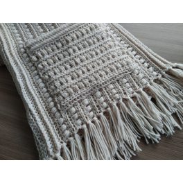   Zsebes sál angol nyelvű horgolás minta - Puff Pocket Shawl Crochet Pattern - in English